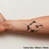 'Cute Fish Side View' Temporary Tattoo - Water Resistant, Skin-Safe,