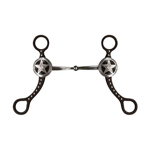 Showman Brown Steel Bit w/ Texas Star Concho & Beading
