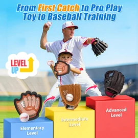 JoyCat Toss and Catch Ball Game for Kids, 4-Pack Sticky Catching Ball Set