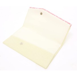 Fukusa Women's Wedding Cherry Blossoms Ceremonial Occasions Gold Seal Case for Congratulations and Condolences, Buddhist Services, Funerals, Celebrations, Made in Japan, Magnetic Hook Type, Cream