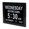 8inch Digital Day Calendar Clock Alarm Reminders Auto Dimming Large
