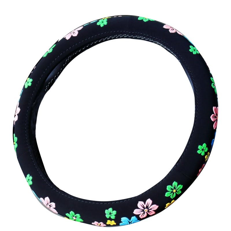 Mayco Bell - Funda para volante de flores para mujer