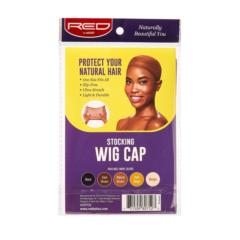 RED by KISS Stocking Wig Cap 5pcs HVP09 (Natural Brown)