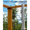 HUQUZN 3/16" Invisible Cable Railing Tensioner Kit for 2"x2" Wood
