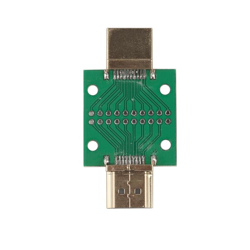 ieron 2Pcs HDMI Male to Male 2.54 DIP Double-Sided Socket