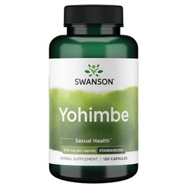 Swanson Yohimbe (Standardized) 500 Milligrams 120 Capsules