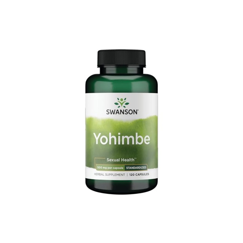 Swanson Yohimbe (Standardized) 500 Milligrams 120 Capsules