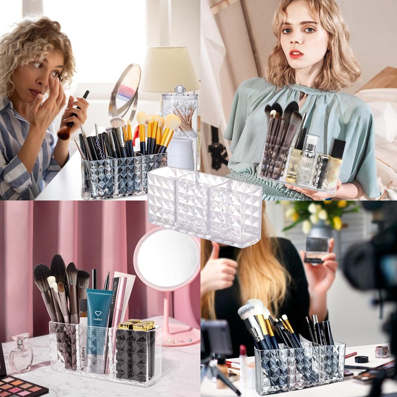 SUpoetry Makeup Brush Holder, Make Up Organiser, Cosmetic Organiser, Ideal