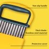 YGDZ Wavy Crinkle Cutter, Stainless Steel Wavy Knife Crinkle Cutting