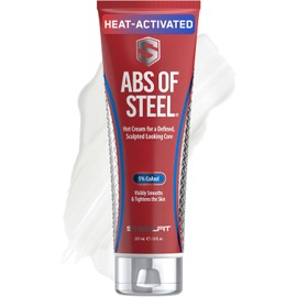 SteelFit Abs of Steel Maximum Definition Cream with 5% Coaxel, 8 fl oz (237ml).