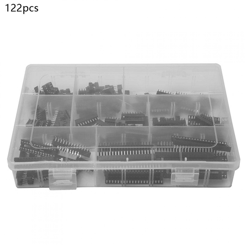 Sockets Solder 122 Pieces IC Socket Adapter Electronic Component Connector