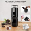 Jiawu Tragbare Kaffeemaschine, Kapsel-Espressomaschine, Druck-Espressomaschine, Kompatibel mit K-Cup-Kapseln und Gemahlenem
