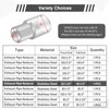 GESEXI Exhaust Adapter Connector 1.25"ID to 1.5"ID，Exhaust Adapter Total Length
