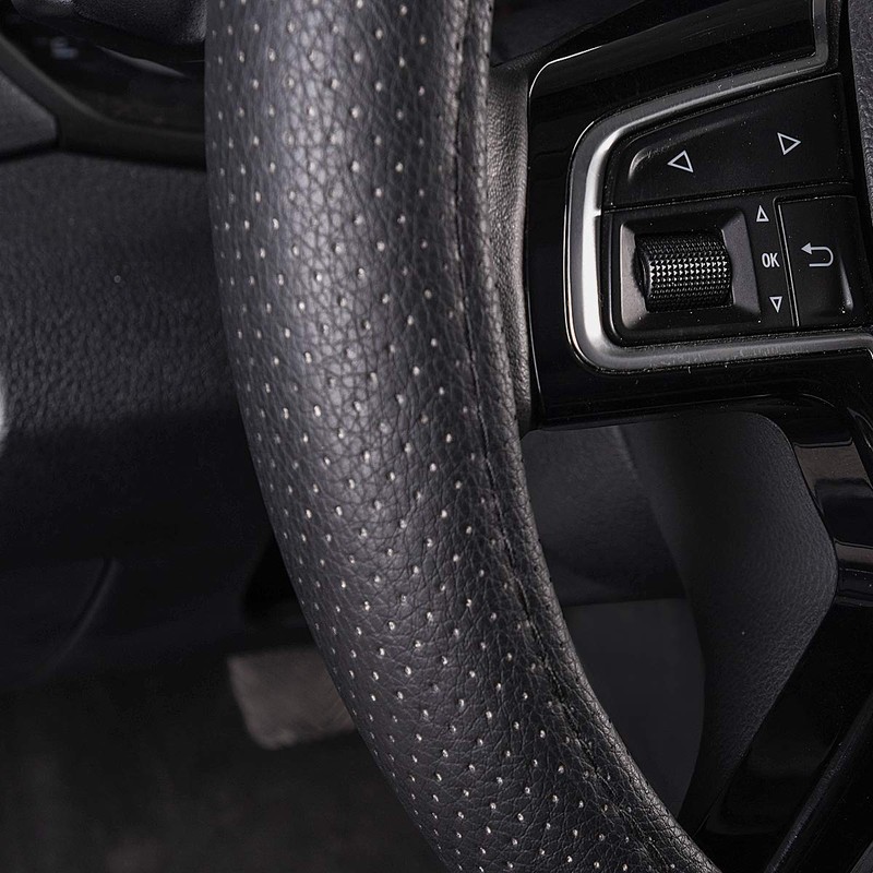 Car Pass Classical Leather Automotive Universal Steering Wheel Covers,Universal Fit
