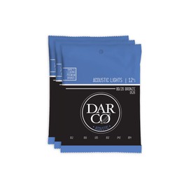Martin D520 Darco Acoustic 80/20 Bronze Lights 12-54 (3-Pack Bundle)