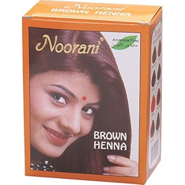 Noorani - Henna para cabello (6 x 10 g), color café