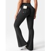 YEOREO CoreFlex Flare Leggings with Pockets for Women Scrunch Workout
