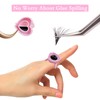 50 PCS Glue Holder Rings for Eyelash Extensions, Disposable Volume