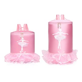 F Fityle Girls Ballet Dance Bag Pink Ballerina Dance Bag Princess Ballet Dance Bag Children Schoolbag Shoulder Bag for Kids Toddler Students Dancing Sports Gymnastic Travel Back to School, Small A