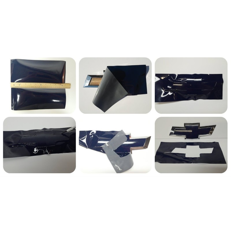 VViViD Auto Emblem Vinyl Wrap, Gold Metallic Gloss, Compatible with