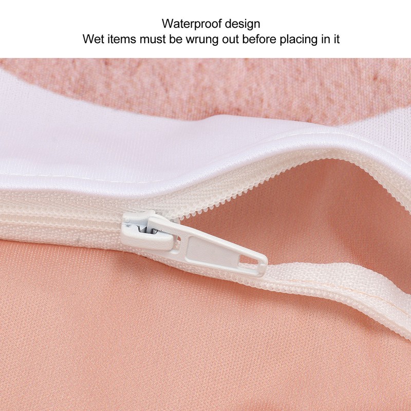 2pcs Hanging Diaper Bag Waterproof Double Pockets Zipper Closure Baby