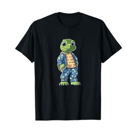 Cute Sleepy Turtle in Pajama for Boys and Girls T-Shirt