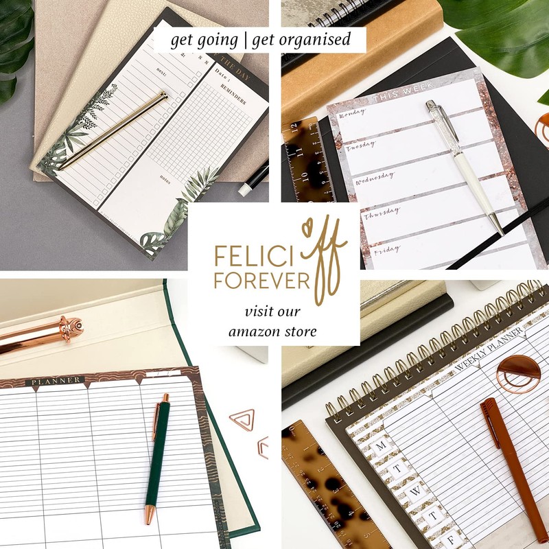 Weekly Planner Timetable A4 Pad Tear-off pages Desk-top Note-Pad Things-to-do-today