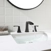 PARLOS Waterfall Widespread Two-Handle Bathroom Faucet with Metal Pop Up