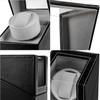 Automatic Single Watch Winder with Quiet Japanese Motor,AC Adapter or
