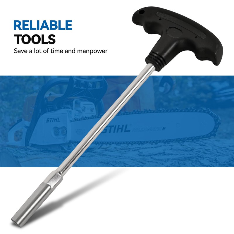 BROQIXIN 8" (8MM) Socket Wrench for Chainsaws, Trimmers and Blowers