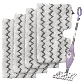 Extolife 4 Pack Steam Mop Pads Replacement for Shark Steam Pocket Mops S3501 S3601 S3550 S3801 S3901 S3601D S3801CO S3901D S3455K S2902 SE450