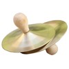 Ejoyous Finger Cymbals with Wooden Handles, 2PCS Hand Cymbals Copper