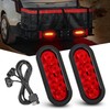 Nilight Hitch Cargo Carrier Light Kit 2PCS 6Inch Red Oval