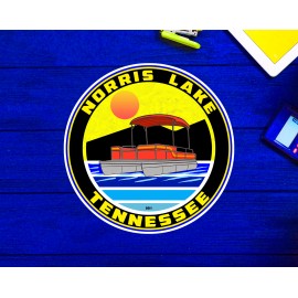 Norris Lake Tennessee Boat Decal Sticker 3" x 3" Laptop Bumper