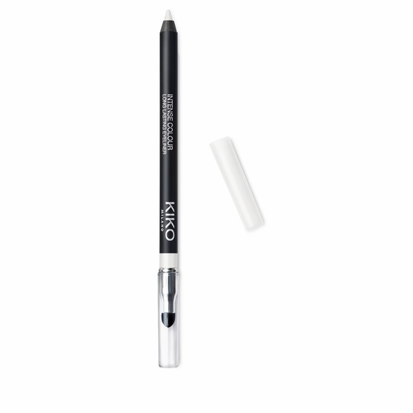 KIKO Milano Intense Colour Long Lasting Eyeliner 01, Intense and Liquid Gliding Eye Contour Pen for External Use with Long Hold
