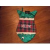 St. Nick's Choice Large 19" Embroidered Plaid & Velvet MEOW