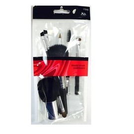 Paris Presents Beauty Brush Assortment 9 Piece Set: Kabuki Brush, 2-duo Sided Eyeliner/shadow Brushes, Powder Brush, & A Brush Handle With 5 Inter-changable Heads