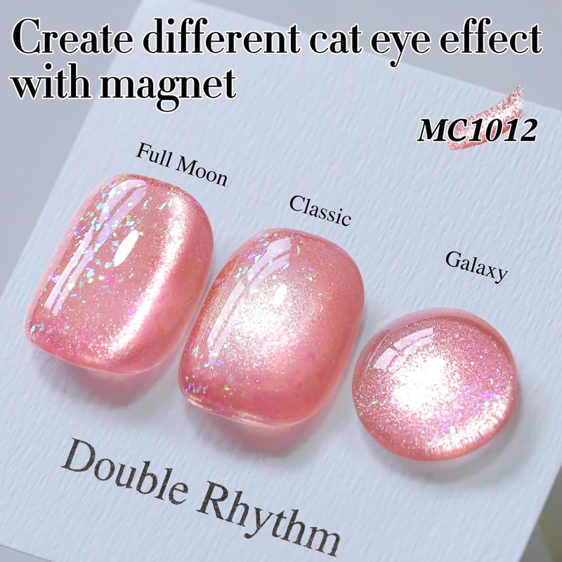 Double Rhythm 0.5 OZ Cat Eye Gel Polish with Magnet
