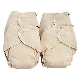 ImseVimse Nappies One Size, Natural, Pack of 4