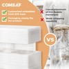 ComSaf 0.8 Qt Glass Food Storage Jars Set of 6,