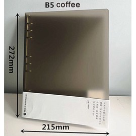 3 Pack A5 A6 B5 Loose Leaf Binder Cover 6-Ring 9-Ring PVC Binder Covers Refillable Notebook Round Ring Binder Protector (Inner Paper Not Included)