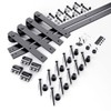 SMARTSTANDARD 13ft Heavy Duty Sturdy Double Sliding Barn Door Hardware