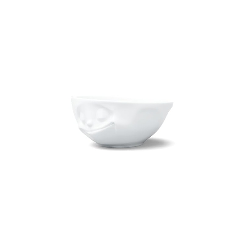 FIFTYEIGHT PRODUCTS TASSEN Porcelain Bowl, Happy Face Edition, 11 oz.