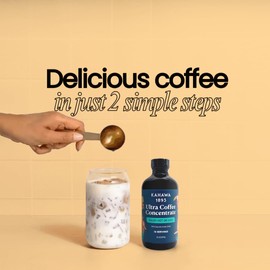 Coffee Concentrate - Cold Brew Coffee, Perfect for Hot or Iced Instant Coffees, Hot Drinks, Cold Brew Concentrate, 16 Servings – Original