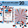 Boxing Birthday Party Invitations for Boys, 20 5x7 Fill In