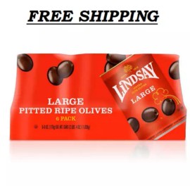 Lindsay New - Lindsay Large Pitted Olives 6 oz., 6 pk. (Best Product)