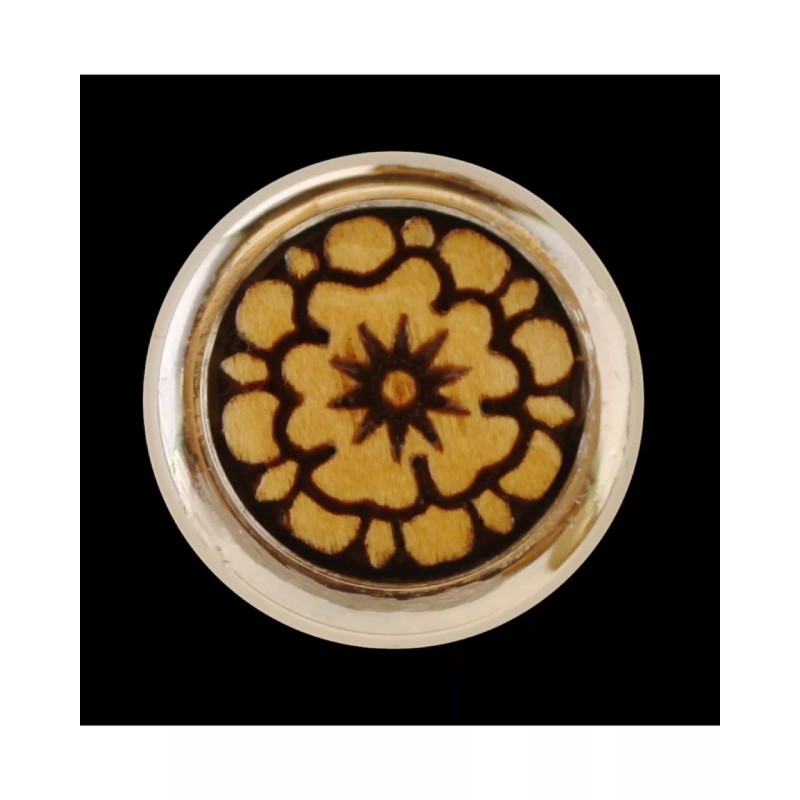 Purflex Strap Button, Silver, standard size, with Concho 1 insert