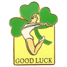 Snowflake Designs Good Luck Gymnastics Pin - #775