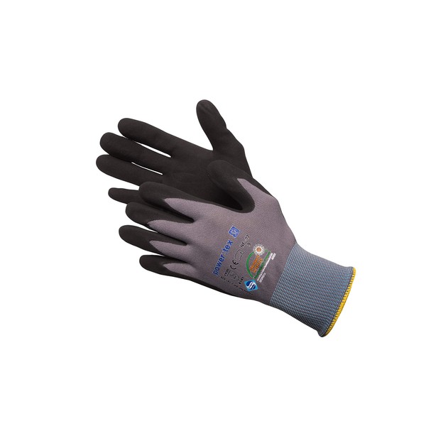 Nylon fine knit with nitrile foam coating