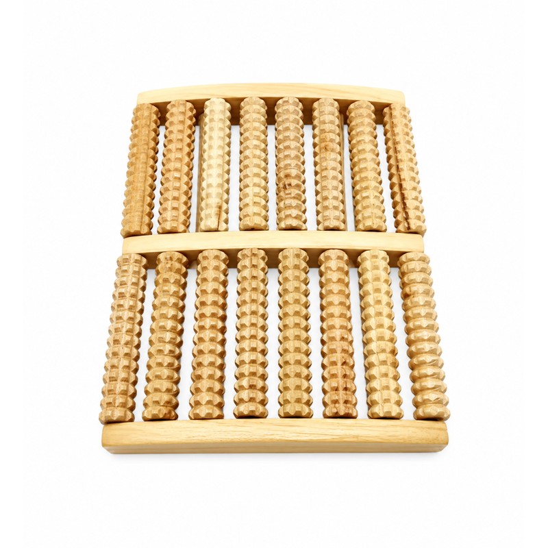Wooden Foot Massager – Manual Rolling Foot Relaxation Tool
